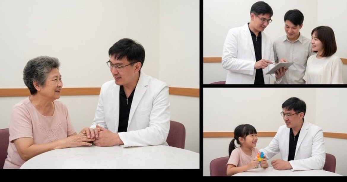 吳紹琥醫師談咖啡依賴的解決方案，背景為醫療環境。