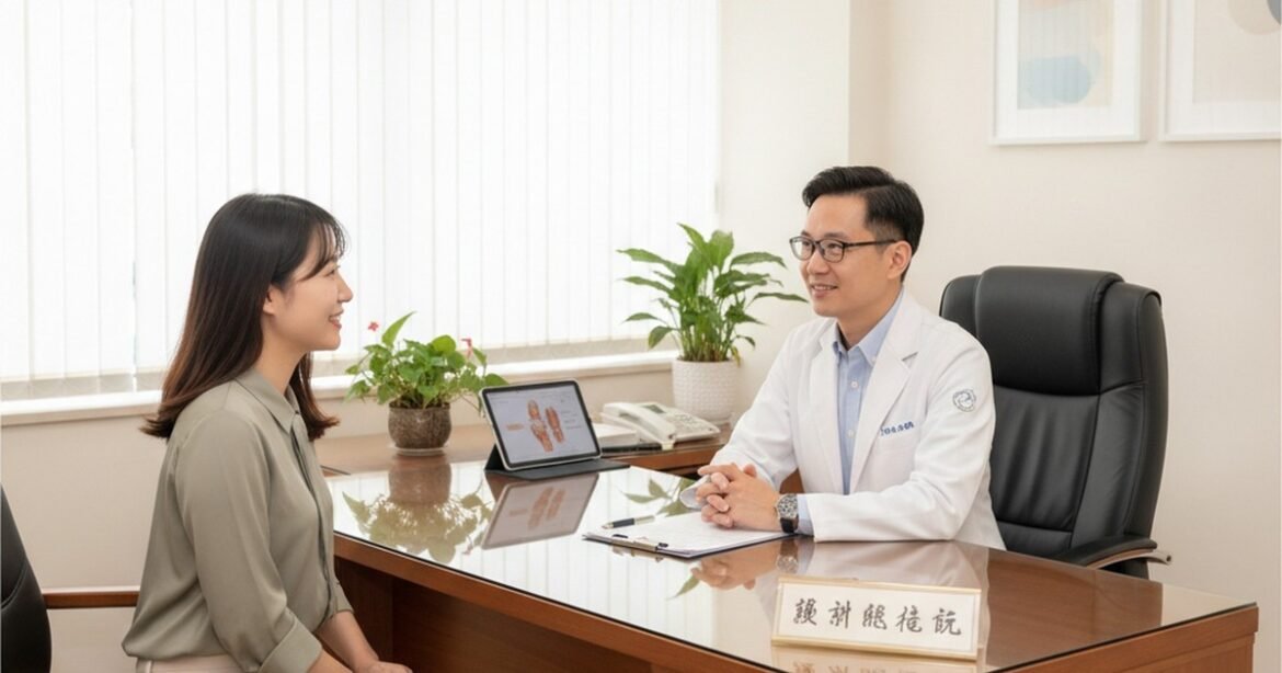 吳芮醫師講解大腸水療後，術後照護的飲食建議。