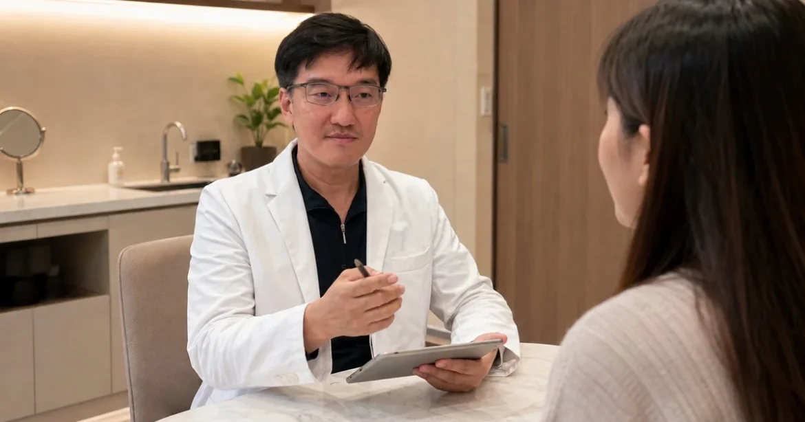吳芮醫師建議中臉凹陷可考慮洢蓮絲與艾麗斯複合式治療