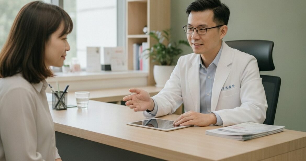 吳芮醫師講解極線音波如何改善眼皮眉尾下垂的入門教學。